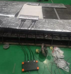 輪胎下落運動軌跡與壓力分布測（cè）試